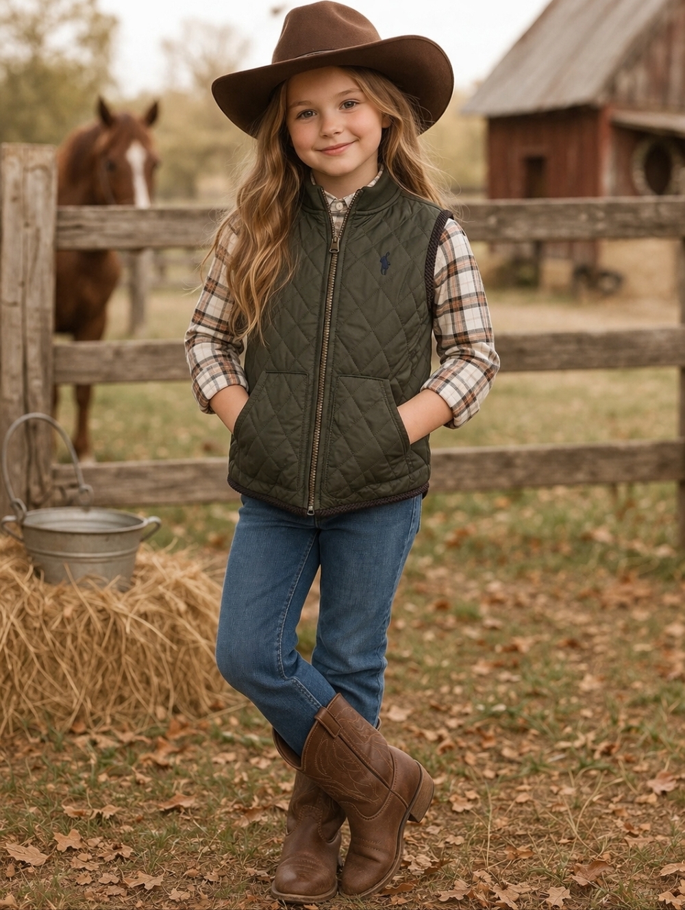 Polo Ralph Lauren Quilted Water-Repellent Vest Kids Unisex Sz 8 - Picture 10 of 10
